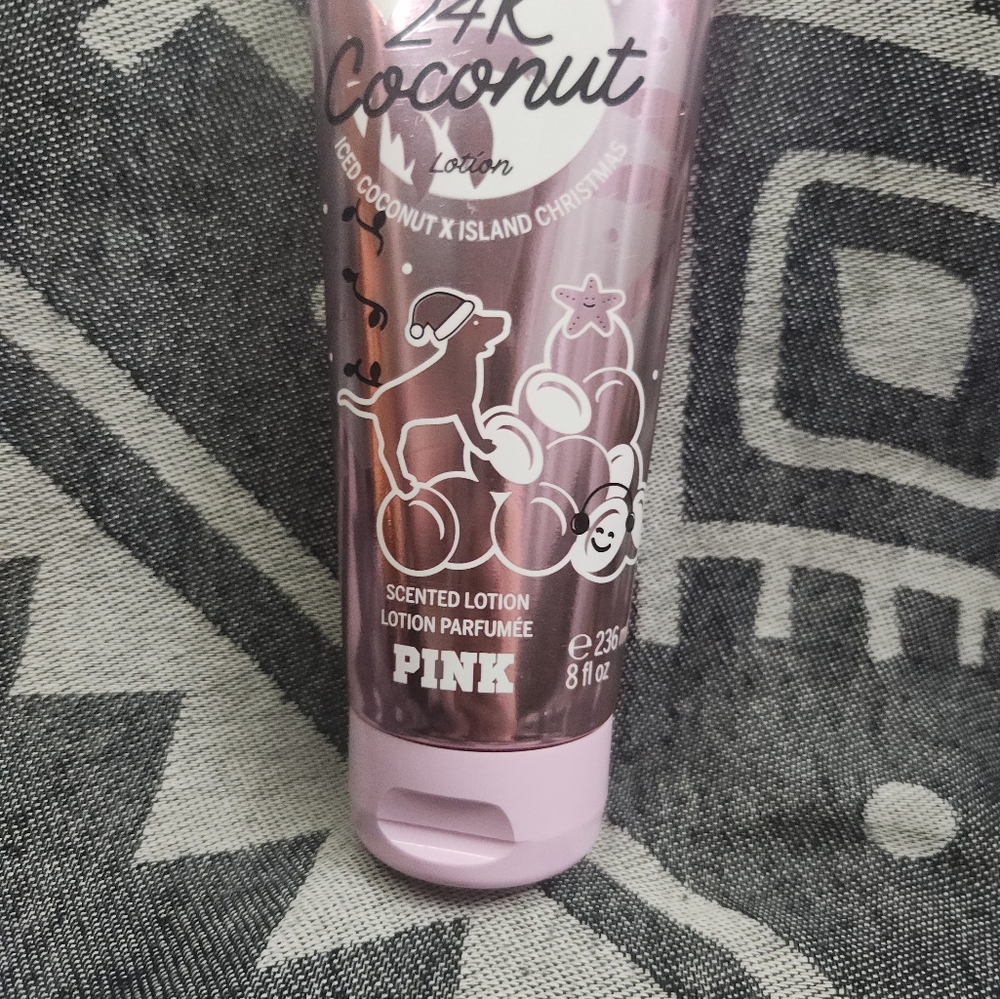 Victoria's Secret PINK 24K Coconut Scented Body Lotion ~ 85% full 8.0 fl oz - Picture 3 of 9